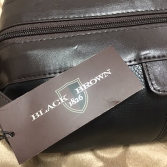 Black Brown 1826 (Lord & Taylor) Men's Travel Kit NEW WITH TAG - Picture 5 of 10